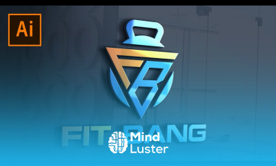 Adobe Illustrator Logo Design Tutorial How to create GYM logo with 3d mockup