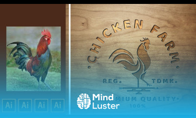 How to create logo by tracing real picture in Adobe illustrator Graphic design tutorial