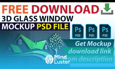 Logo Mockup Free Download 3D Glass Window Logo mockup photoshop psd file