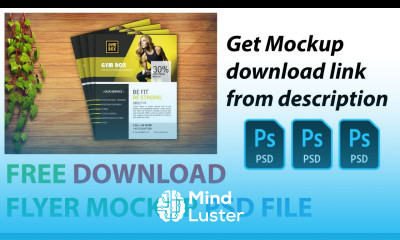 Download Flyer Mockup PSD file for free How to download mockup file for free