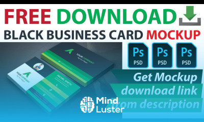 Business Card Mockup Free Download Black texture background Business Card Mockup