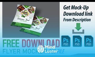Download Free Flyer Mockup Photoshop PSD file