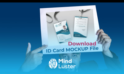 ID Card Mockup PSD File 100 free download