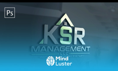 How to logo design in photoshop software Real estate and construction logo