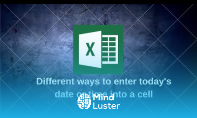 Different ways to enter today s date or time into a cell in Excel