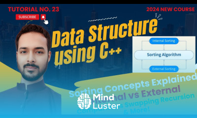 Tutorial 23 Sorting Concepts Explained Internal vs External Comparisons Swapping Recursion More