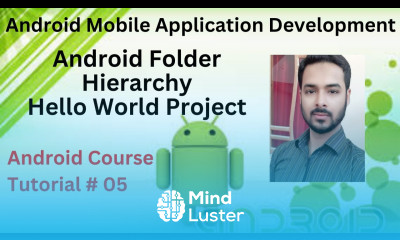 Tutorial 05 Android folder hierarchy in Hindi Urdu Hello world project in Android Studio Urdu