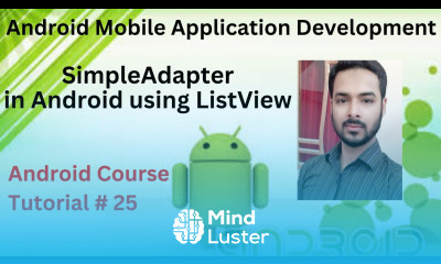 Tutorial 25 SimpleAdapter in Android using ListView Simple Adapter in android example in Hindi Urdu