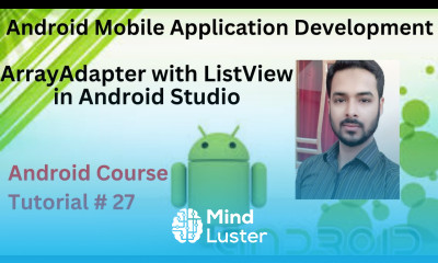 Tutorial 27 ArrayAdapter with ListView in Android Studio Array Adapter in Android Studio Hindi Urdu