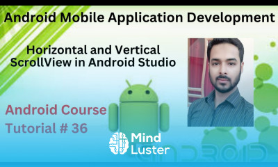 Tutorial 36 Horizontal and Vertical ScrollView in Android Studio basic example Hindi Urdu