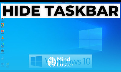 How to Hide Taskbar on Windows 10
