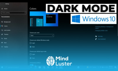 How to Enable Dark Mode in Windows 10 2024