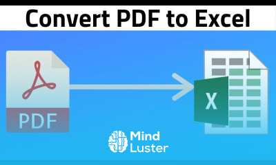 How to Convert PDF to Excel