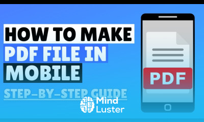 How to Make PDF File in Mobile Android iPhone