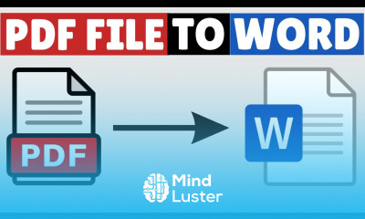 How to Convert PDF to Word Change PDF File to Word Document