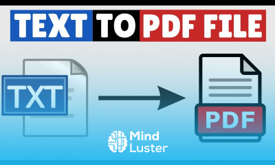 How to Convert Text to PDF