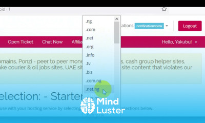 how to create an account with Qserver web hosting domain package