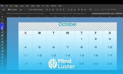 Desk Calendar Design in Photoshop Part 1
