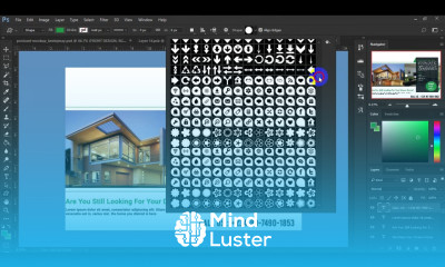 Adobe Photoshop how to create estate postcard design beginner guide Part 3