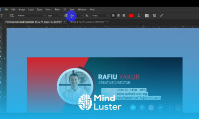 e mail signature design in adobe Photoshop final part