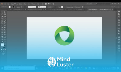 SIMPLE LOGO illuatrator logo Design Tutorial 4
