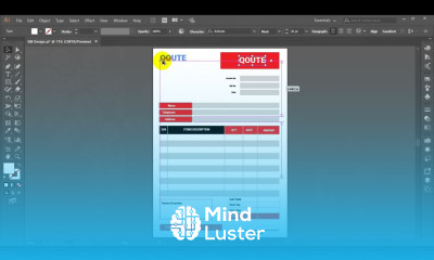 Professional Invoice Design In Adobe illustrator CC Tutorial ¦ part 3 ¦