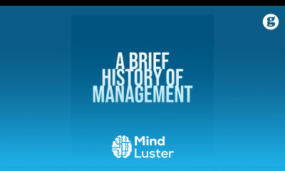 A Brief History of Management
