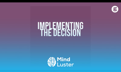 Implementing the Decision