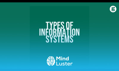 Learn Types of Information Systems - Mind Luster