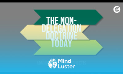 The Nondelegation Doctrine Today