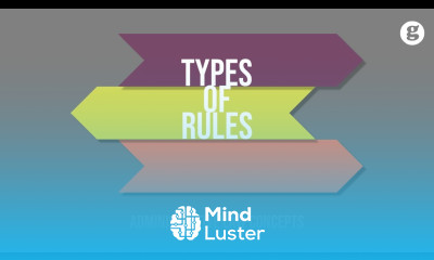 Types of Rules