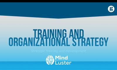 Training and Organizational Strategy