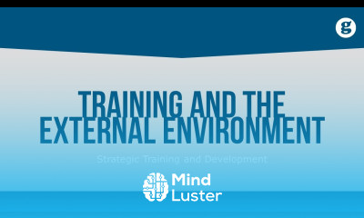 Training and the External Environment