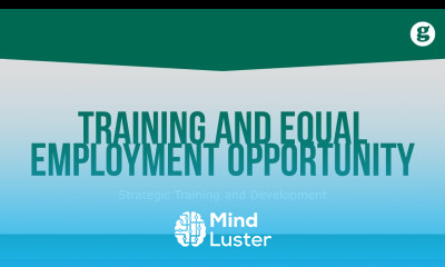 Training and Equal Employment Opportunity