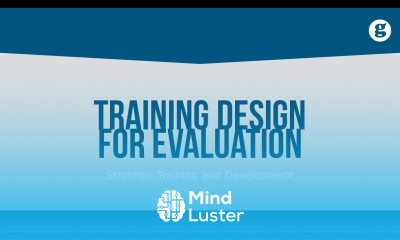 Training Design for Evaluation