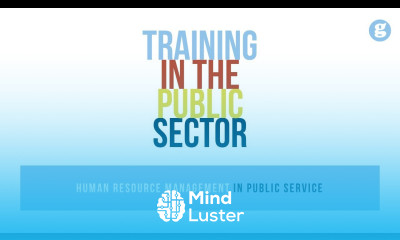 Training in the Public Sector