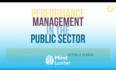 Performance Management in the Public Sector