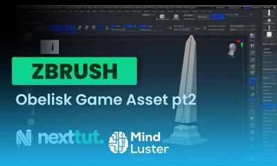 ZBRUSH TUTORIAL Obelisk Game Asset part2