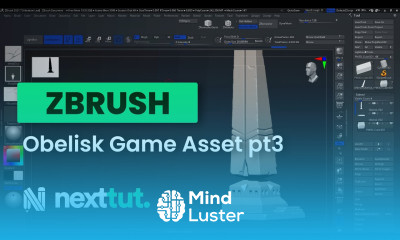 ZBRUSH TUTORIAL Obelisk Game Asset Part 3