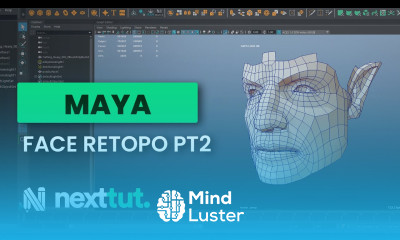 MAYA Tutorial Face Retopology part 2