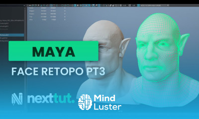 MAYA Tutorial Face Retopology part 3