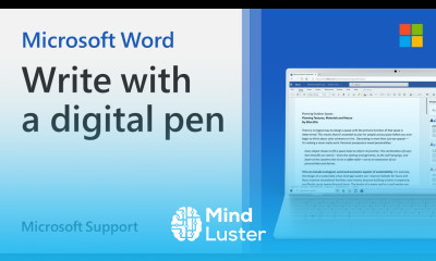 How to draw or write in a Word document with a digital pen Microsoft Office 365