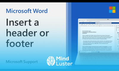 Headers and footers in Word Microsoft