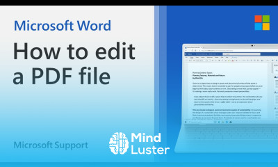 How to edit a PDF Microsoft