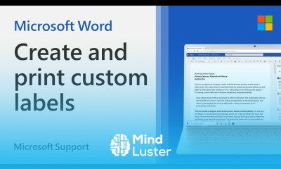 Create and print custom labels in Word Microsoft