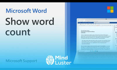 How to show word or character count in Word Microsoft