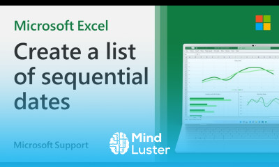 How to create a list of sequential dates in Excel Microsoft