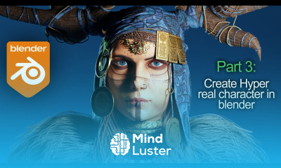 Part 3 Blender 3 2 Viking Shaman Blender character modeling sculpting texturing tutorial