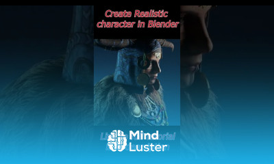 Viking Shaman Blender character modeling sculpting texturing tutorial