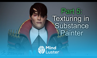 Part 5 substance painter skin texturing Vampire 3d character in maya zbrush substance painter
